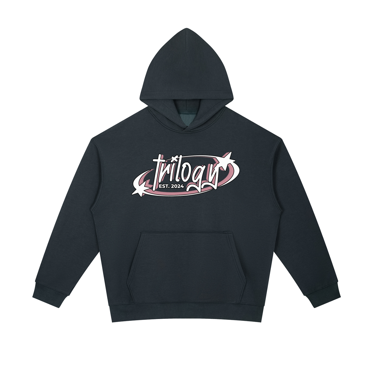 Streetwear Trilogy Essential Hoodie - Pink Design
