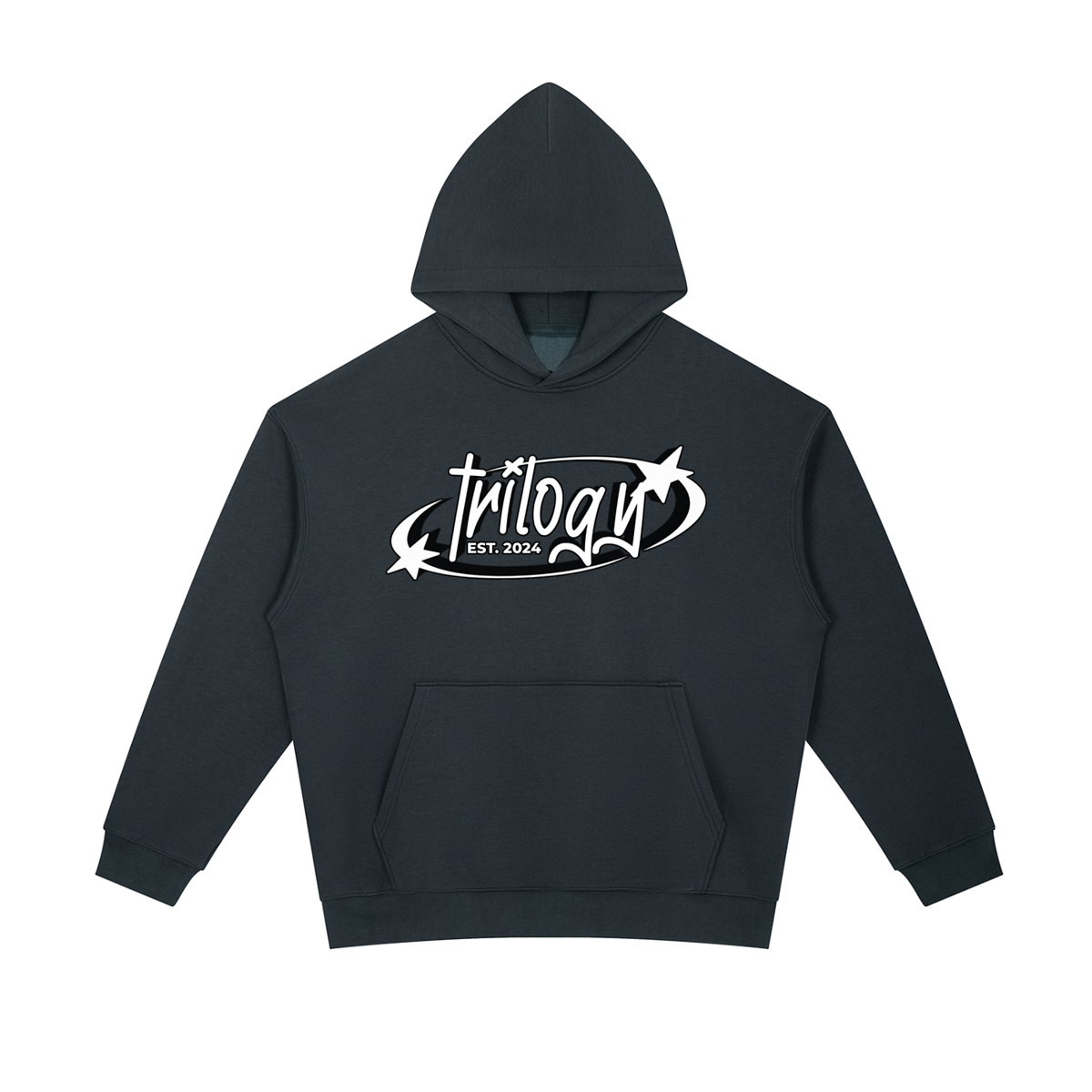 Streetwear Trilogy Essential Hoodie - Black Design